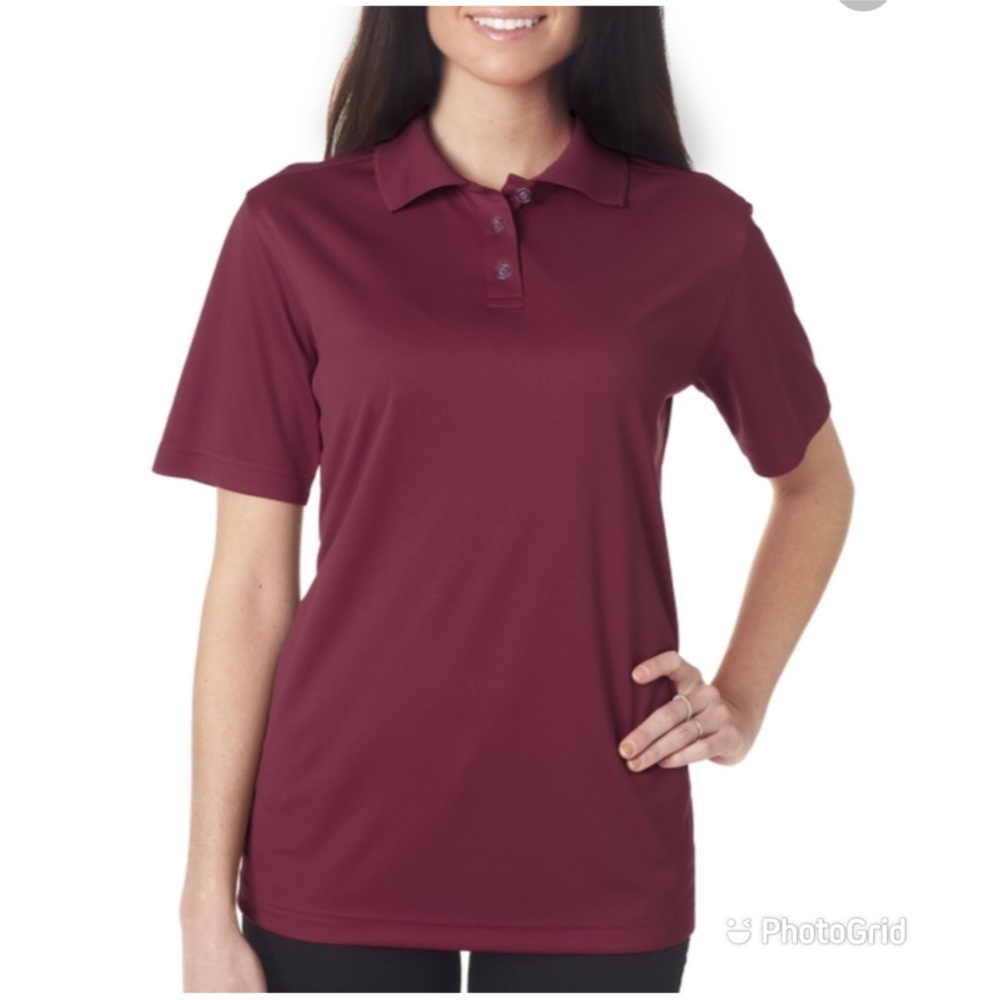 Ladies' Cool & Dry Sport Polo - Maroon - Picture 1 of 4